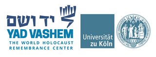 Logos Yad Vashem und Universität zu Köln, nebeneinander