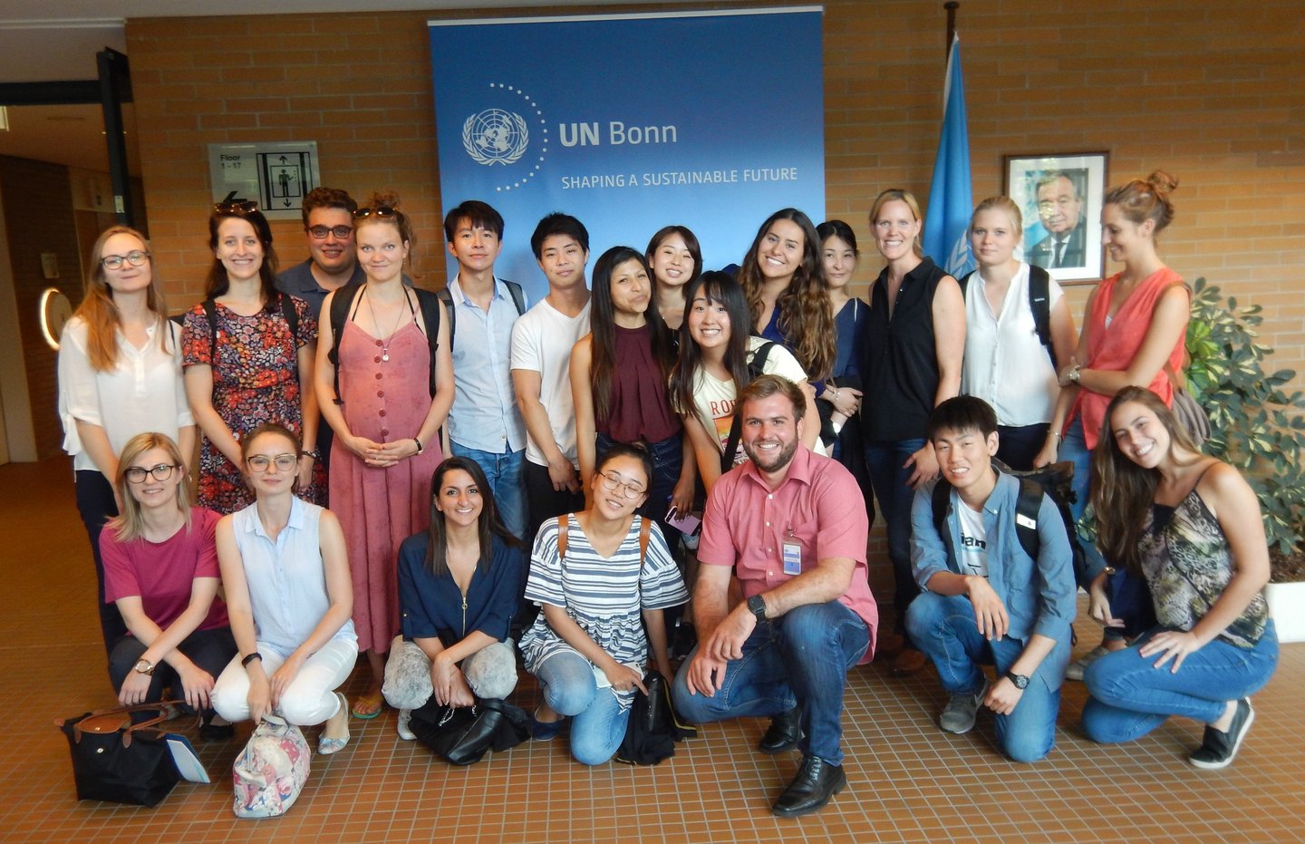 Group picture at the United Nation Campus in Bonn