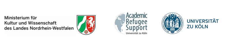 Logo des MKW, Academic Refugee Support und der Universität zu Köln