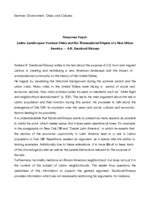 Response Paper on A.K. Sandoval-Strausz’ Latino Landscapes: Postwar Cities and the Transnational Origins of a New Urban America (2014) 