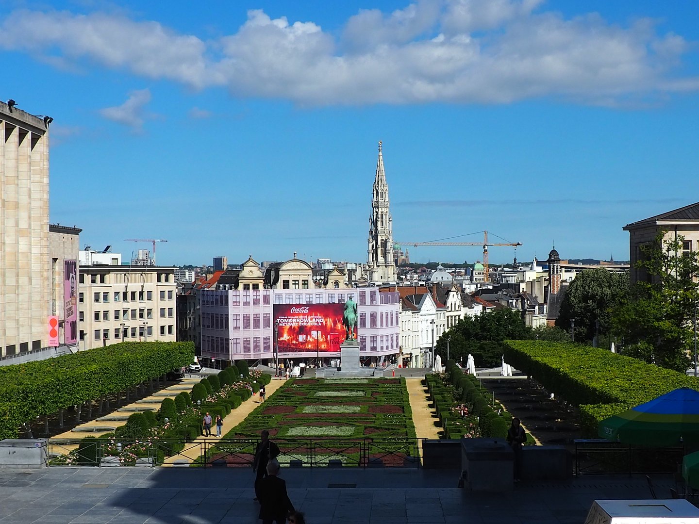 View onto old town of Brussels