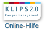 KLIPS 2.0 Campusmanagement: Online-Hilfe