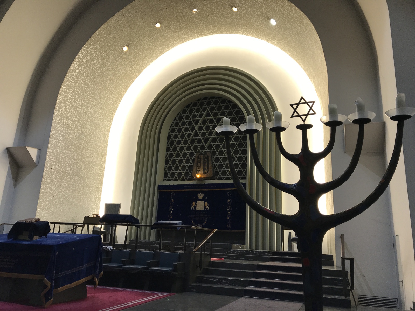 Inside of the synagogue