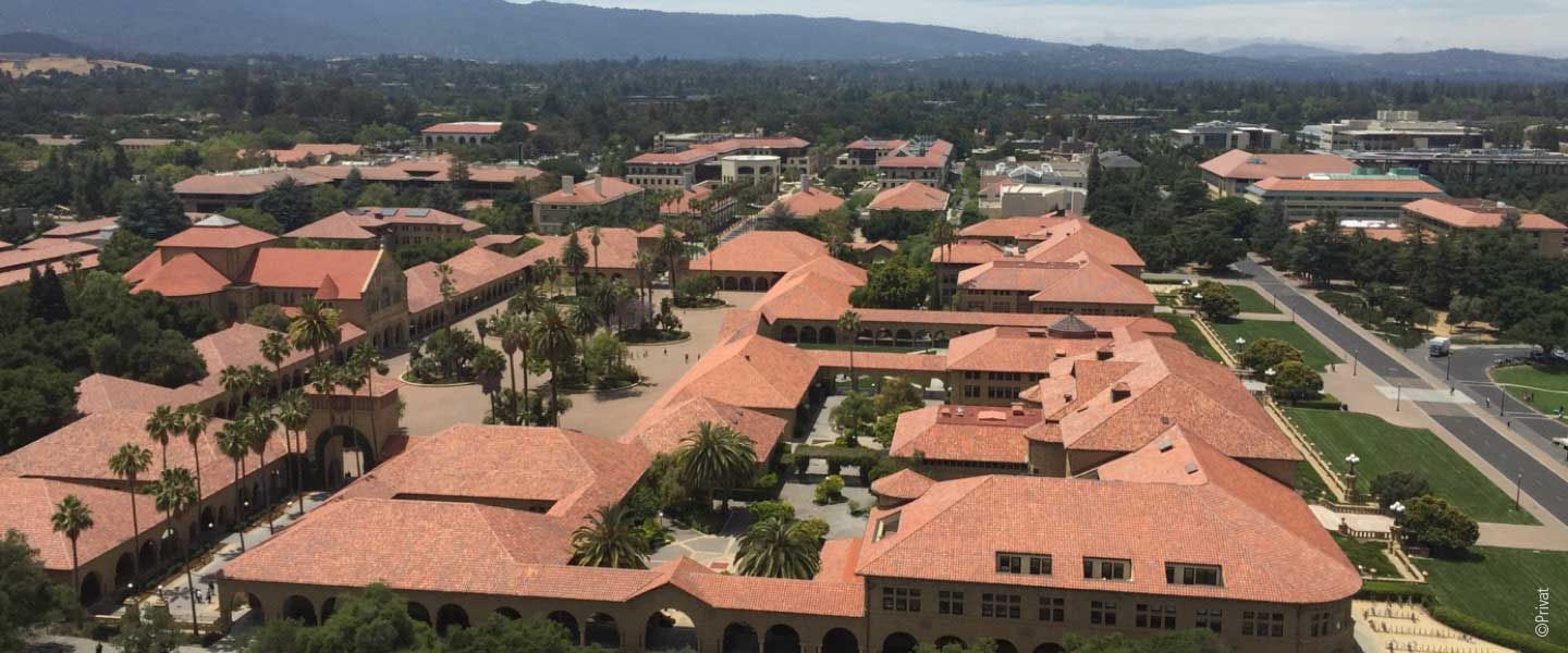Blick über den Stanford University Campus