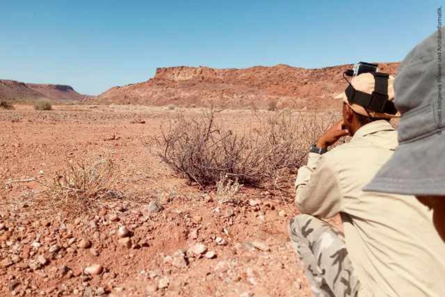 San-Jäger in der Wüste